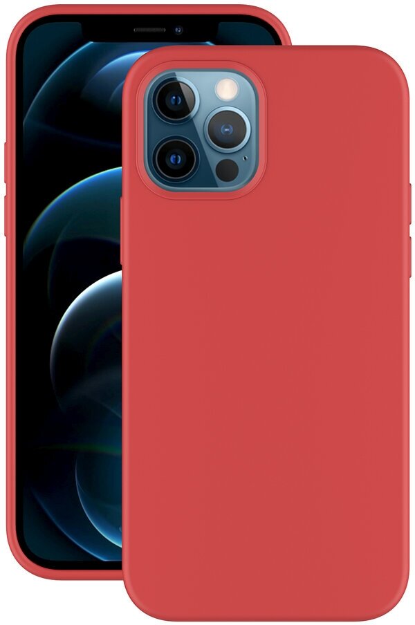 Накладка силикон Deppa Gel Color Case для Apple iPhone 12 Pro/12 Красный арт.87751