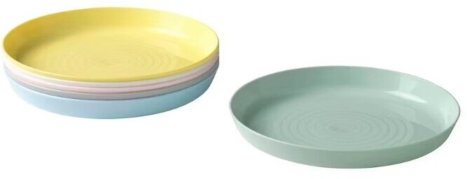 фото Комплект тарелок икеа калас Kalas, 6 шт, разноцветный