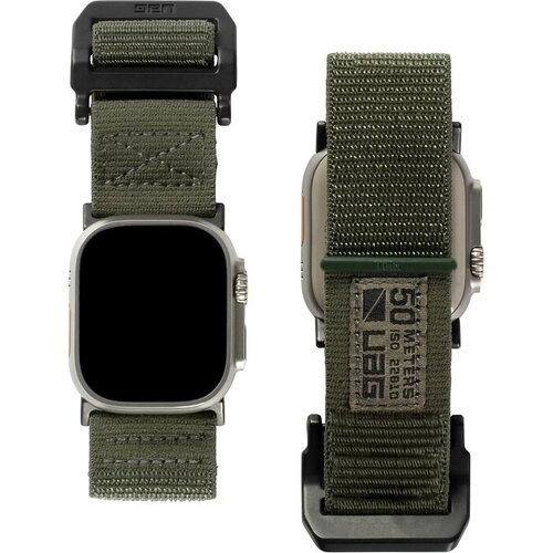 Ремень UAG Active Strap 2022- для Apple Watch 49/45/44/42мм. зеленый лист (Foliage Green)