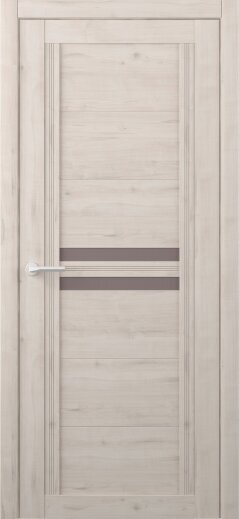 Межкомнатная дверь (комплект) Albero Каролина покрытие Soft Touch / ПО Soft Кремовый Бронза Мателюкс