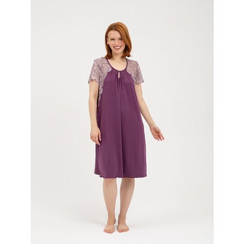 Сорочка Lilians, размер 108, бордовый, фиолетовый сорочка lilians размер 100 фиолетовый
