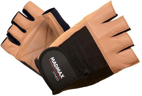 MADMAX Fitness Workout Gloves MFG-444 (Brown/Black) (XXL)