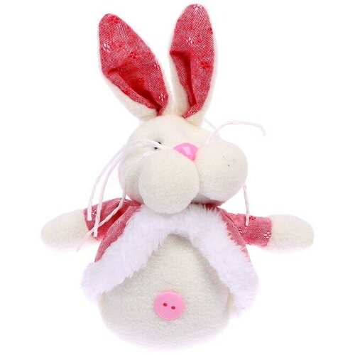 Мягкая игрушка «Кролик», на подвесе, цвета микс