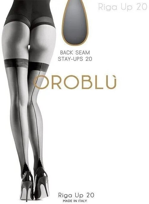 Чулки  Oroblu Riga Up, 20 den, размер 2, бежевый