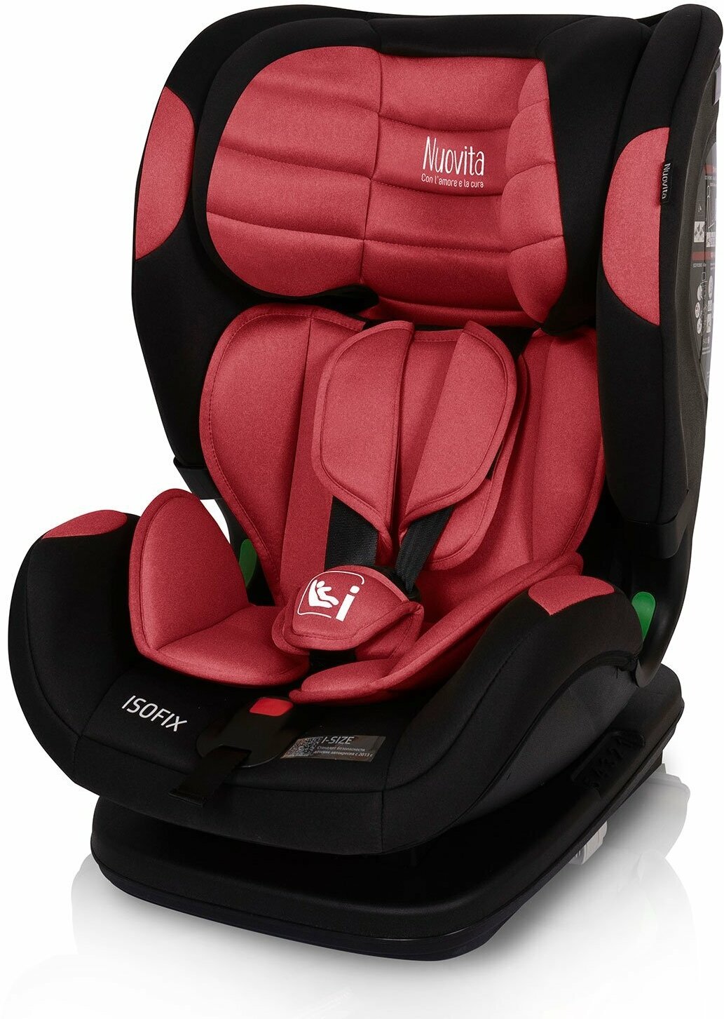 Автокресло детское с креплением ISOFIX Nuovita Maczione NiS3-1, группа 1/2/3, от 9 месяцев до 12 лет (Rosso/Красный)