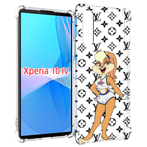 Чехол MyPads красивый-принт-на-чехол женский для Sony Xperia 10 IV (10-4) задняя-панель-накладка-бампер