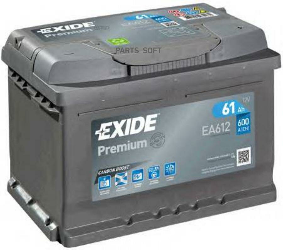 EXIDE EA612 Аккумуяторная батарея