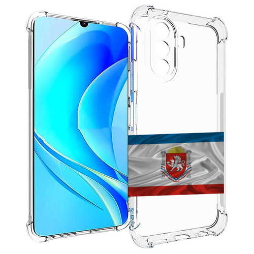 Чехол MyPads герб флаг крыма-1 для Huawei Nova Y70 / Nova Y70 Plus (MGA-LX9N) / Huawei Enjoy 50 задняя-панель-накладка-бампер чехол mypads кошка мейн кун 1 для huawei nova y70 nova y70 plus mga lx9n huawei enjoy 50 задняя панель накладка бампер