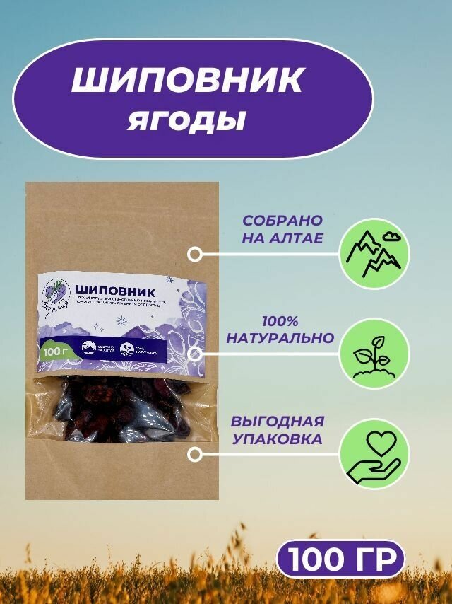  Шиповниковый чай  от бренда  Ведуница    100 грамм отборных ягод для вкусного чаепития 