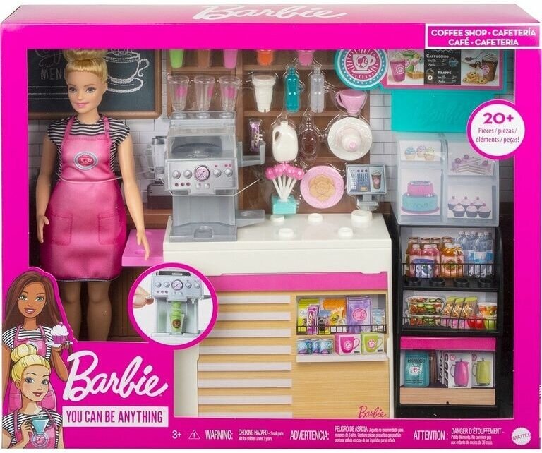 Barbie Набор игровой Кем быть Кофейня, GMW03