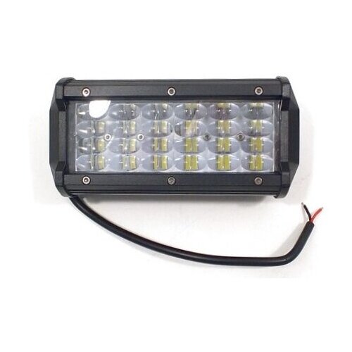 Фара светодиодная м5 OFF ROAD 170х60х75 мм прямоугольная 12V/24V 144W 6000К 48 диодов Ближний свет