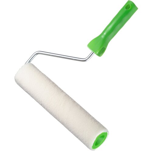 Валик велюр 250 мм стержень 8 мм ворс 4 мм для алкидной основы с ручкой Wenzo Siena