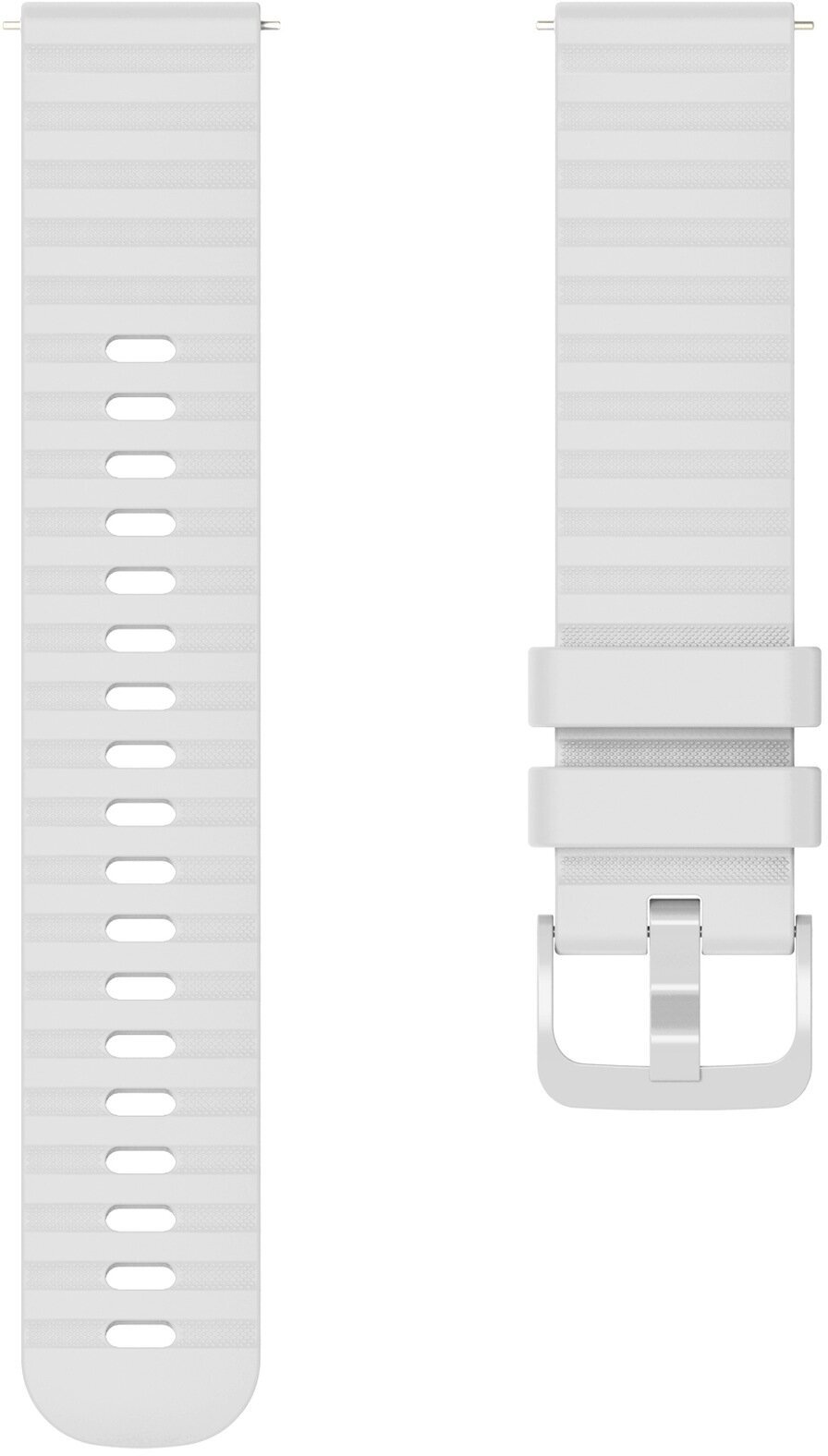 Ремешок силиконовый для умных часов 22мм белый