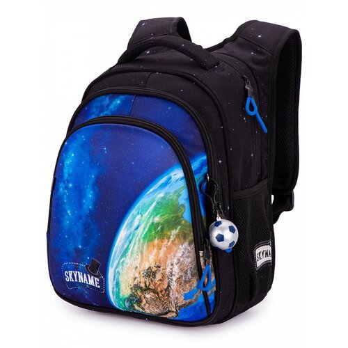 Школьный рюкзак с анатомической спинкой для мальчика SkyName (СкайНейм) R2-195 + брелок мячик