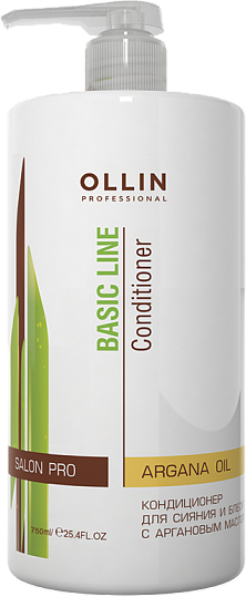 Ollin Professional Кондиционер для сияния и блеска с аргановым маслом 750 мл (Ollin Professional, ) - фото №17