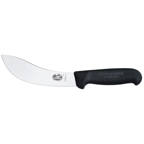 Нож кухонный Victorinox Skinning (5.7803.15) стальной разделочный лезвие 150мм прямая заточка черный
