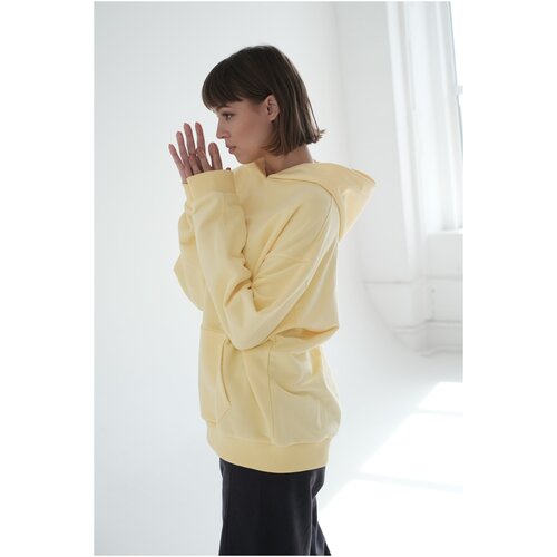 фото Худи michosso oversize с эффектом велюра