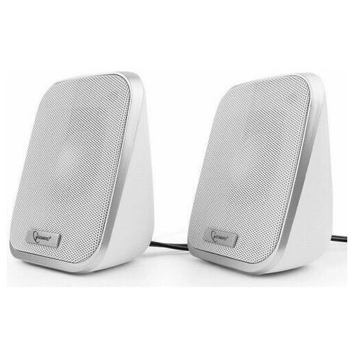 Компьютерная акустика 20 Gembird SPK-100-W белая 6 Вт регулятор громкости питание USB 100900₽