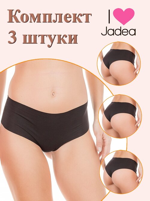 Трусы Jadea, 3 шт., размер 2, черный