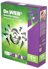 Программное обеспечение Dr.Web Security Space 1Dt 1 year BHW-B-12M-1-A3