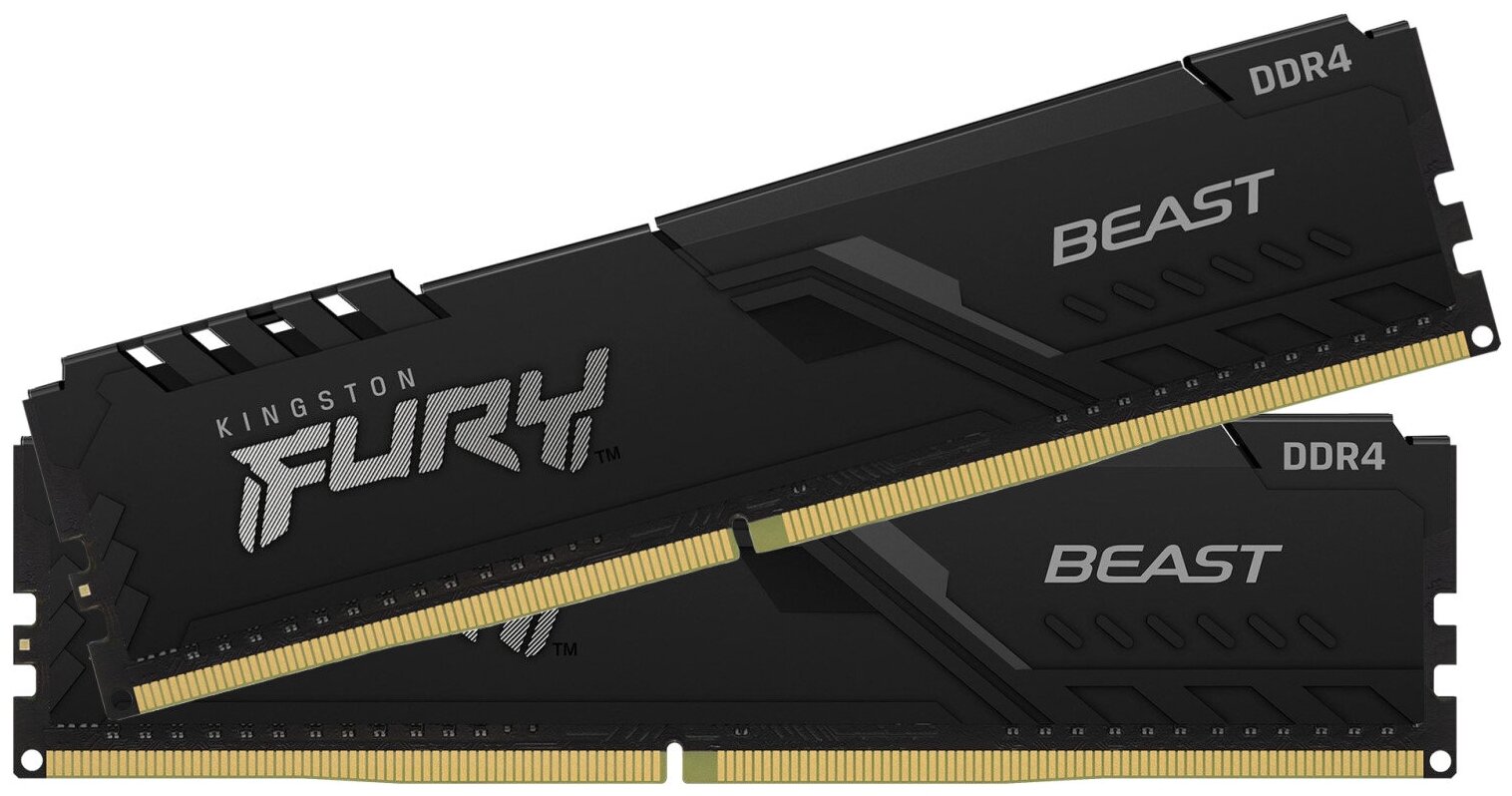 Набор памяти DDR4 DIMM 2*16384Mb DDR3600 Kingston FURY Beast Black (KF436C18BBK2/32)