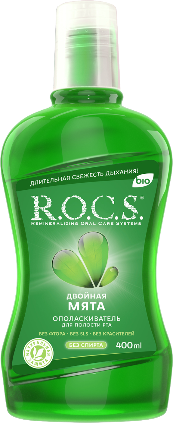 Ополаскиватель для полости рта R.O.C.S. Двойная мята 400мл