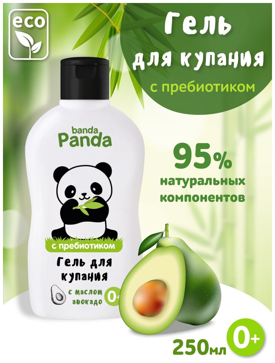 Banda Panda Гель для купания мягкого действия, 250 мл