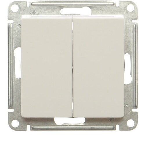 Механизм Atlas Design ATN000165 переключателя 2 кл. с/п белый Schneider Electric (2 шт. в комплекте) механизм atlas design atn001361 переключателя 1 кл скрытая проводка лотос schneider electric 2 шт в комплекте