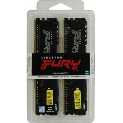 Память оперативная Kingston 32GB 3600MHz DDR4 CL18 DIMM FURY Beast RGB 1170600₽