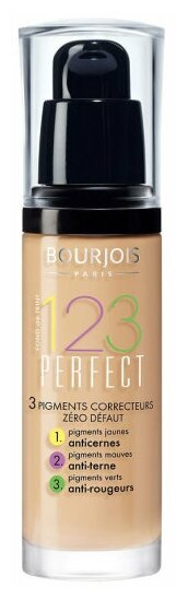 Буржуа Париж / Bourjois Paris 123 Perfect - Тональный крем для лица тон 55 Dark Beige 30 мл