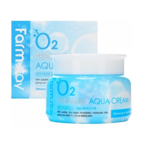 FarmStay Крем увлажняющий с кислородом O2 - Premium aqua cream, 100 грамм