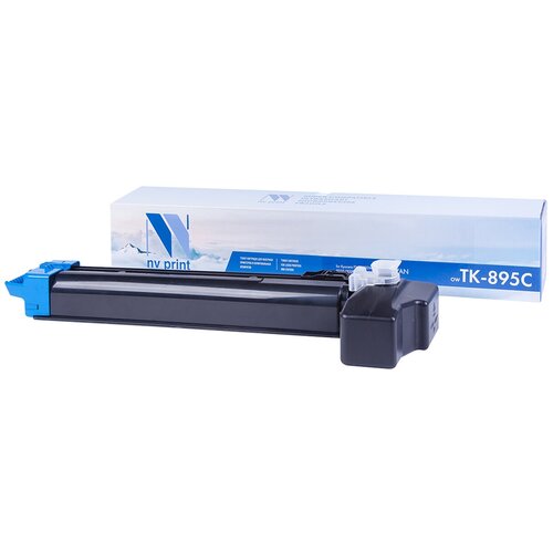 Картридж NV Print TK-895 Cyan (Голубой) для лазерного принтера Kyocera FS-C8020MFP / FS-C8025MFP / FS-C8520MFP / FS-C8525MFP, совместимый картридж nv print tk 590 cyan для kyocera 5000 стр голубой