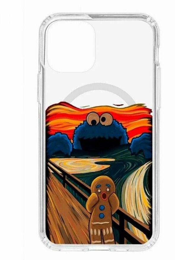 Чехол для iPhone 11 Pro Kruche Print MagSafe Cookie Scream