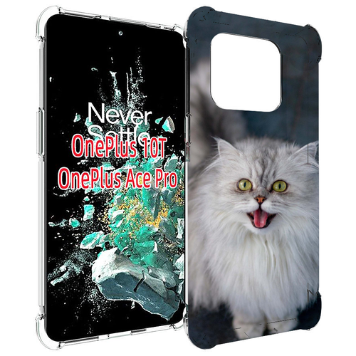 Чехол MyPads порода кошки британская длинная для OnePlus 10T задняя-панель-накладка-бампер