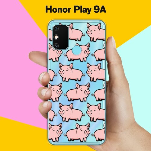 Силиконовый чехол на Honor Play 9A Поросенок / для Хонор Плэй 9А силиконовый чехол на honor play хонор плэй нежные цветы