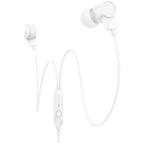 Наушники Borofone BM64 Goalant вакуумные микрофон Jack 35 мм кабель 12 м белые 300₽