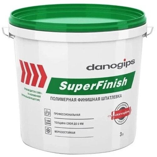 Шпатлевка универсальная Danogips SuperFinish 5 кг