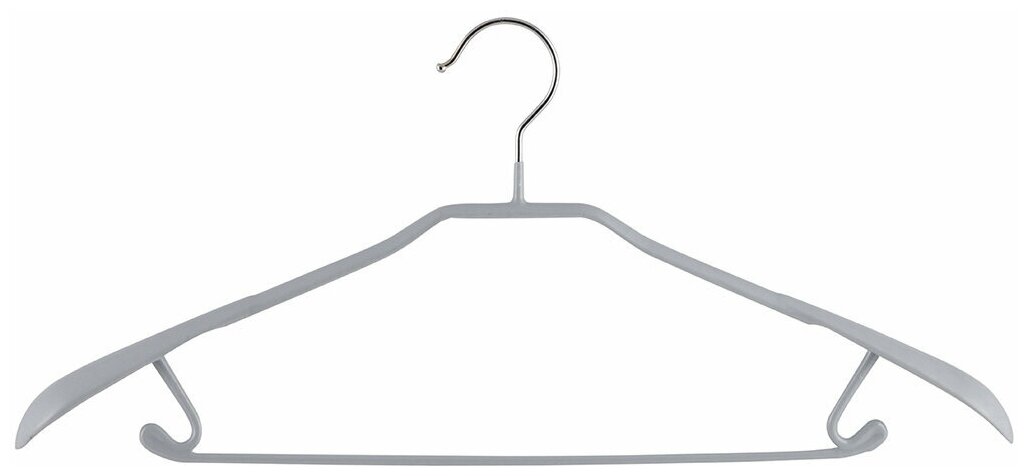 Вешалка-плечики Рыжий кот для одежды, металлическая, c ПВХ покрытием, с перекладиной и крючками