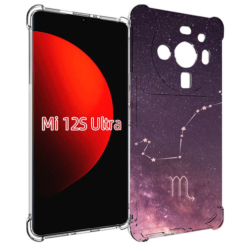 Чехол MyPads знак зодиака скорпион 4 для Xiaomi 12S Ultra задняя-панель-накладка-бампер