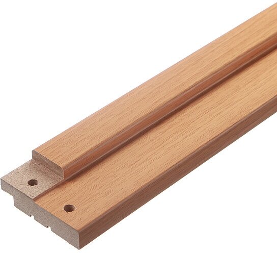 фото Коробка дверная 70х26х2070 мм (800 мм) финишпленка миланский орех с петлями (2,5 шт.)