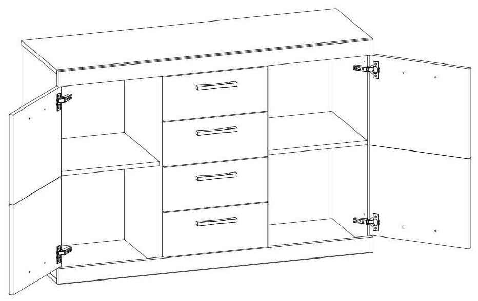 Тумба в гостиную Anrex Оскар 2D4S