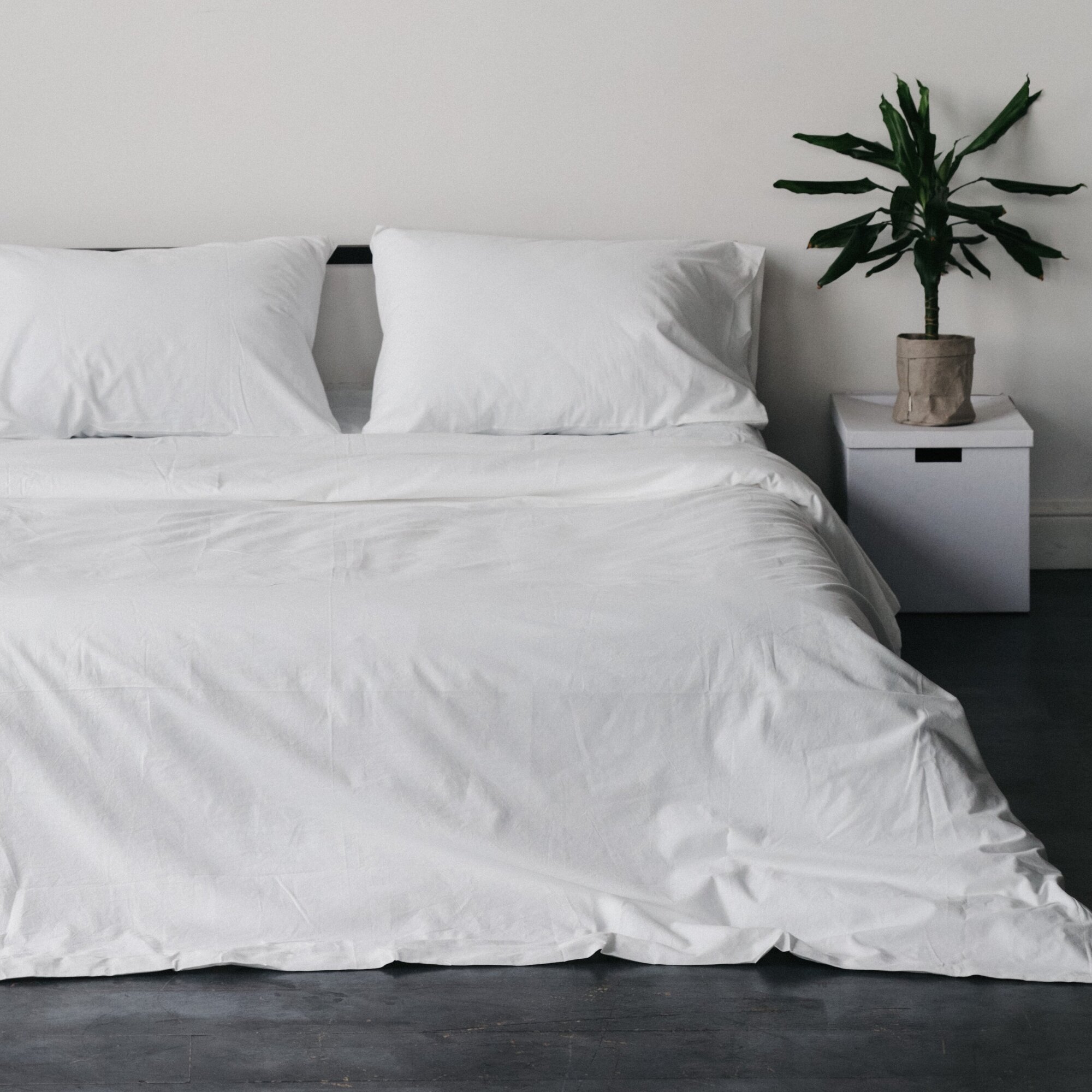 Комплект постельного белья Sweet Sleep 2 спальное вареный хлопок, белый - фотография № 10