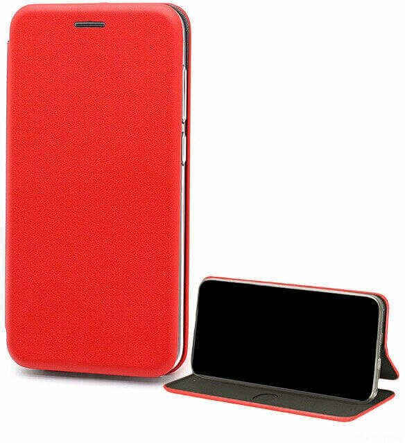 Чехол книжка красный для Samsung Galaxy A3 2016 A310 / A310F с магнитным замком, подставкой для телефона и кармана для карт или денег
