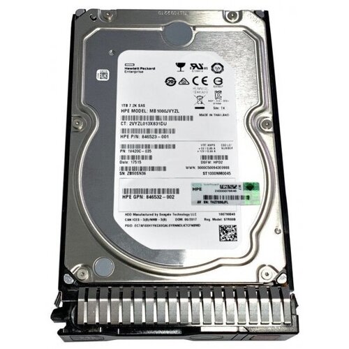 Жесткий диск HP 846523-001 1Tb 7200 SAS 35 HDD 3315500₽