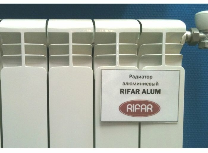 радиатор алюминиевый rifar alum 500 10 секции (гл.90 мм) () Рифар - фото №12