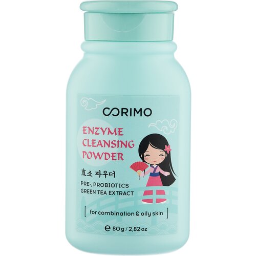 Corimo enzyme cleansing powder green tea extract, 80 г