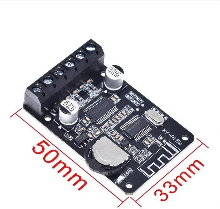 Bluetooth-аудиоадаптер, блютус плата c усилителем мощности 2x20W 8-24В / XY-P15W — фото 4