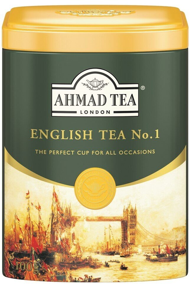 Чай "Ahmad Tea", Чай Английский завтрак, металлическая банка, 100гр - фотография № 4