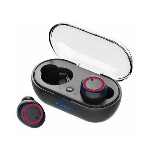 Беспроводные наушники Y50 чёрные красные 78900₽