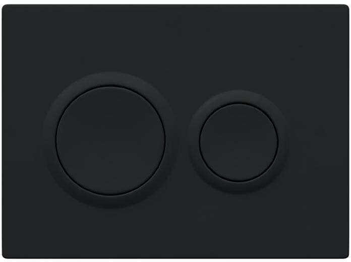 Кнопка для инсталляции BASARDO черная soft-touch